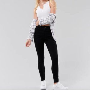 Hollister Ultra High Rise Super Skinny Black Jeans Size 13R